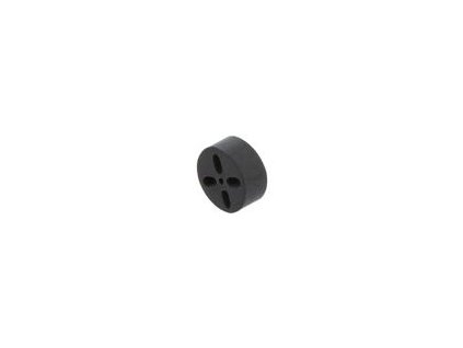 234736 distancni podlozka led prum 6 5mm led 5mm dl 2 54mm cerna