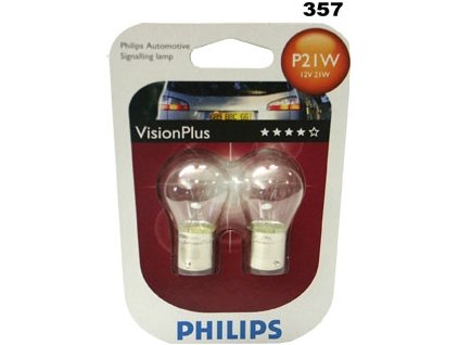 7185 philips zarovka p21w visionplus 12v 12498vpb2
