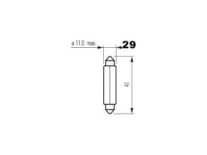 7223 zarovka sufit 24v 5w sv 8 5 10x41mm