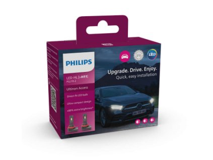 250567 led h11 12v 20w pgj19 2 philips ultinon access