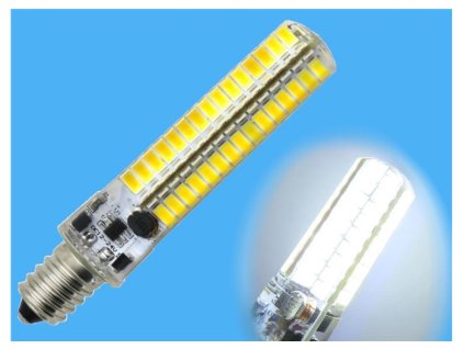 202481 led zarovka e14 12v 24v 7w bila