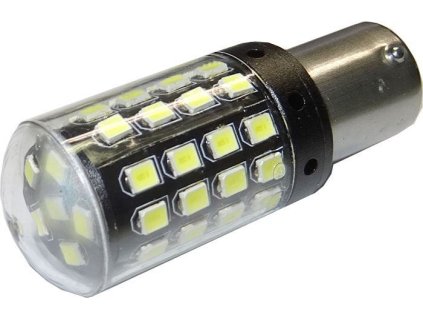 3528 zarovka led ba15s 12v bila 54x smd3030 do blinkru