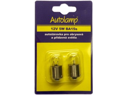 7451 zarovka autolamp 12v 5w ba15s blistr 2ks