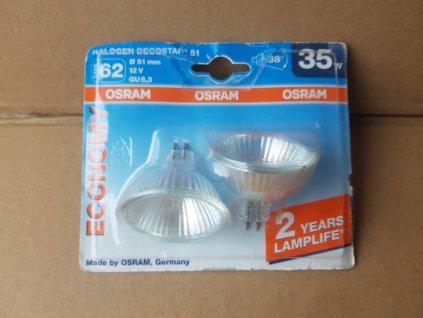 255454 halogenova zarovka mr16 12v 35w osram 44865wfl set 2ks