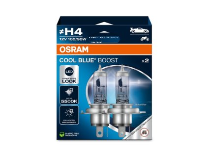 255034 krabicka h4 12v 100 90w p43t cool blue boost 2ks