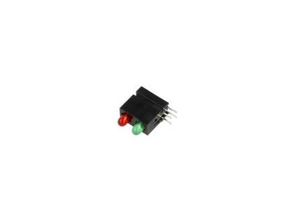 256767 led zakrytovany 2 8mm poc diod 2 cervena zelena 20ma 60