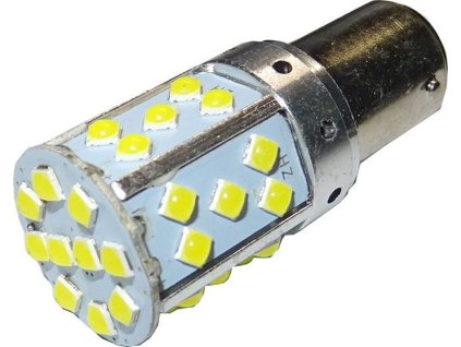 254677 zarovka led bay15d 10 30v bila 35x smd3030 brzdova obrysova