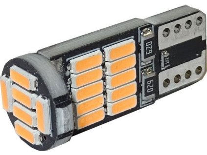 254689 zarovka led t10 12v ledove modra 26x led4014