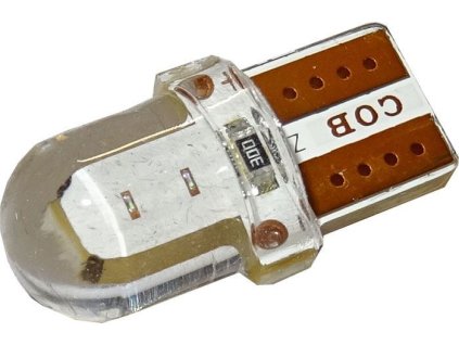 254877 zarovka led t10 12v modra cob silica