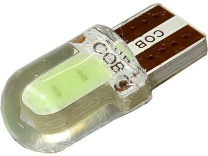 254880 zarovka led t10 12v fialova cob silica