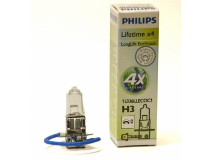 7518 philips zarovka h3 longlife ecovision 12v 12336llecoc1