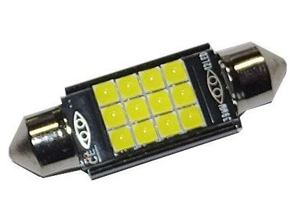 254886 zarovka led sv8 5 8 sufit 12v 12xled3030 bila delka 39mm