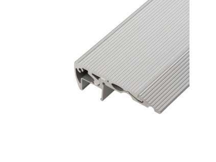 255013 led profil st2 stribrny schodistovy profil bez krytu 1m