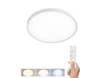 256729 solight led osvetleni s dalkovym ovladacem estela white ugr 40w 4300lm 40cm urg