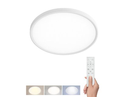 256730 solight led osvetleni s dalkovym ovladacem estela white 50w 5400lm 60cm urg