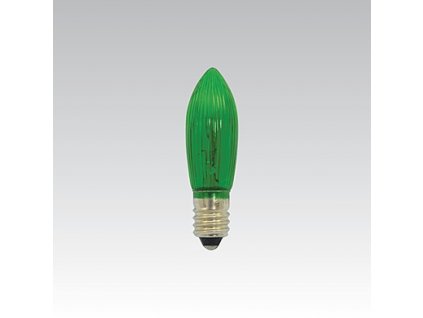 Žárovka 14V 3W E10 C13 vánoční zelená