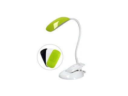 124260 led stmivatelna lampicka 2v1 podstavec i klip 5w 4000k 3 barevne kryty