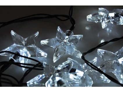 8581 solight ozdoba led hvezdy 20 led 3m privod 3m ip20 bila
