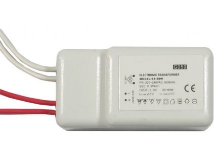 Elektronický transformátor ET-50 12V AC, pro osvětlení