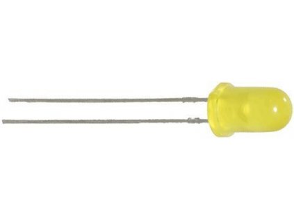 13741 led 5mm zluta 2ma 3mcd 1 8v 590nm 40