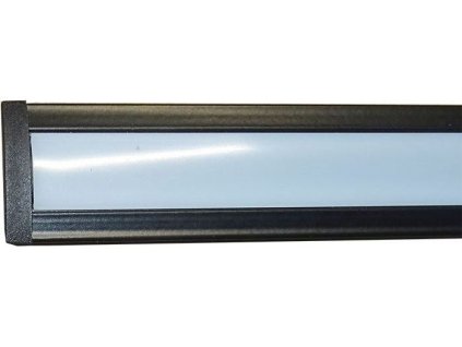 257265 hlinikova lista alu profil ms 508 pro led pasek 8 10mm delka 1m cerna