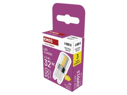 257271 led zarovka classic jc g9 2 5 w 32 w 350 lm neutralni bila