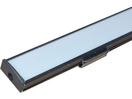 257296 hlinikova lista alu profil ms 509 pro led pasek 8 10mm delka 2m cerna