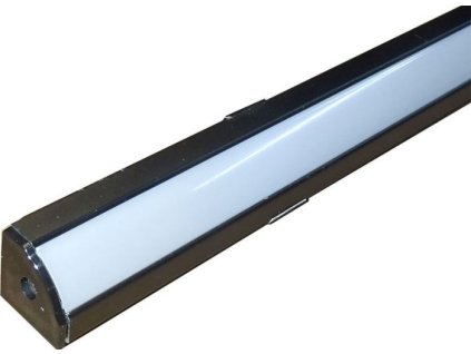 257301 hlinikova lista rohova alu profil ms 614 pro led pasek 8 10mm 1m cerna