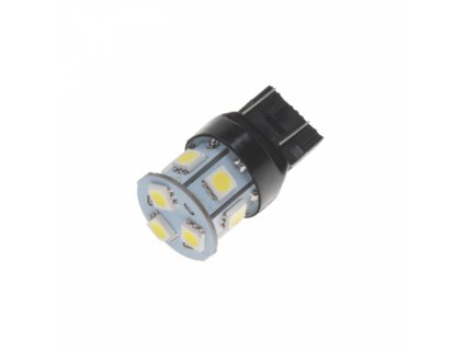 LED žárovka 12V s paticí T20 (7443) bílá 5LED/3SMD