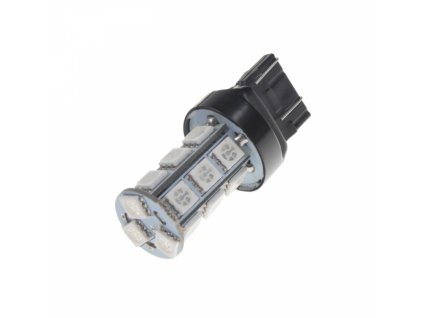 LED žárovka 12V s paticí T20 (7443) oranžová 18LED/3SMD