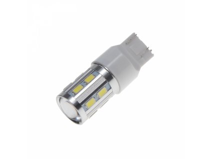 LED žárovka T20 (7443) bílá 12SMD Samsung + 3W Osram 10-30V