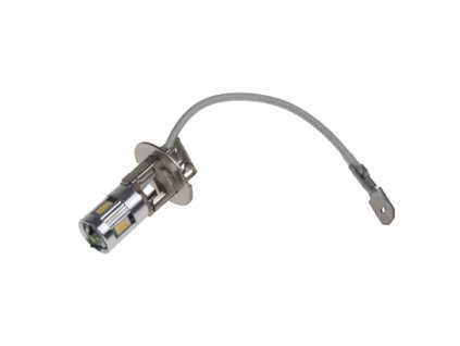 23389 led zarovka h3 bila 4smd samsung plus 3w osram 12v