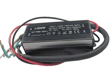 24185 zdroj led driver 50w 20 36v 1500ma pro led 50w ip65 napajeni 230v