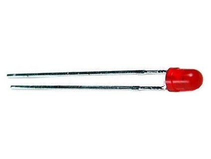 24210 led 3mm cervena rozptyl 80mcd 30ma 645nm 50