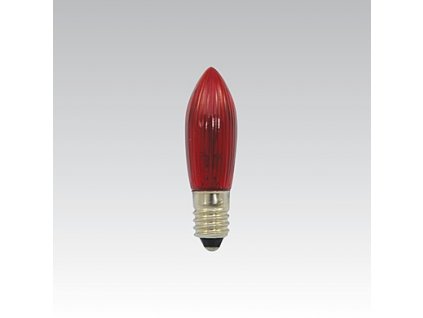 27985 zarovka 20v 3w e10 c13 vanocni cervena