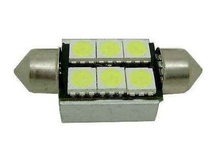 30650 zarovka led sv8 5 8 sufit 12v 2w bila canbus delka 36mm