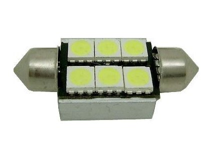 Žárovka LED SV8,5-8 sufit, 12V/2W bílá,CANBUS, délka 36mm