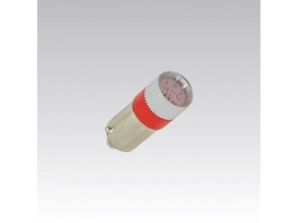 31266 led zarovka 220 230v 015 cervena ba9s