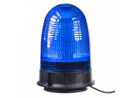 Zábleskový LED maják 12-24V modrý magnet homologace