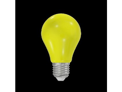 160633 led a60 230 240v 1w colourmax e27 zluta