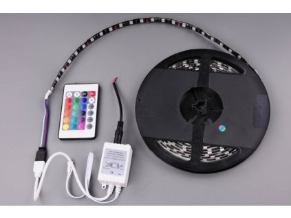 žárovka LED pás 500cm 300ks SMD s dálkově řízeným přepínáním barev (16 odstínů)