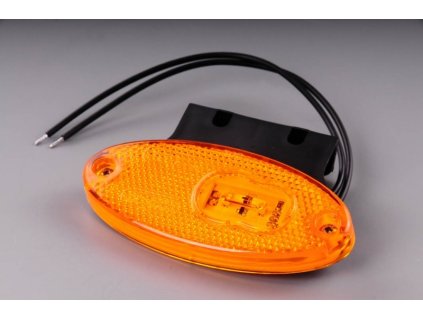 světlo poziční W65 (308Z) LED 12+24V oranžové s držákem