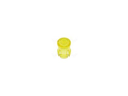 Čočka LED kulatý žlutá nízkoprofilová 3mm