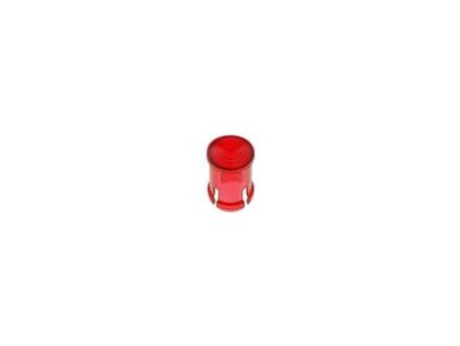 Čočka LED kulatý červená nízkoprofilová 5mm