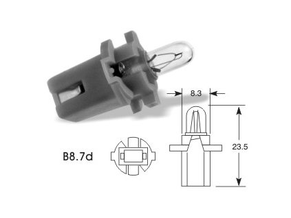 41900 zarovka elta 12v 1 2w b 8 7d
