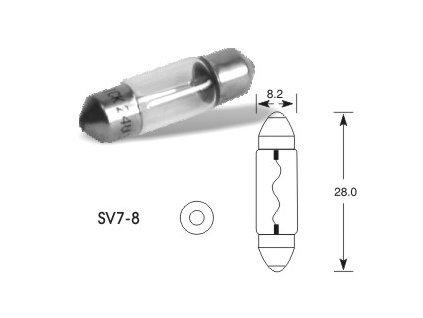 161714 12v 5w sufit 8x28 sv7 elta