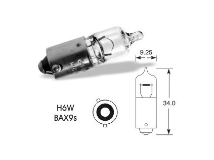 162124 12v h6w bax9s elta