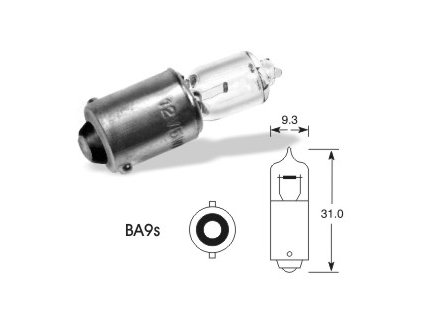 161715 12v 10w halogen ba9s elta