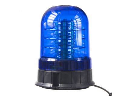 LED maják 12-24V 24x3W modrý magnet ECE R65