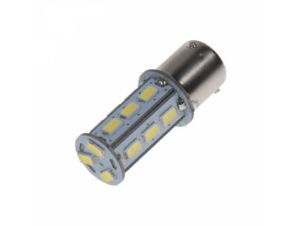 LED žárovka 12-24V s paticí BAU15s bílá 18LED/5730SMD
